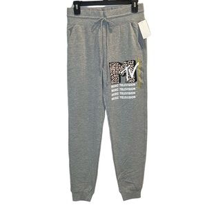 NWT MTV Music Television Gray Jogger Sweatpants Target Women’s